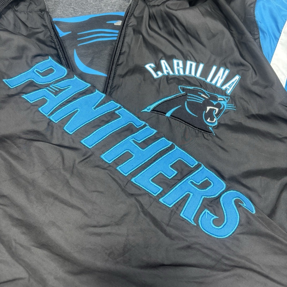 Carolina Panthers NFL Men's XXL G-III Hooded Reversible Jacket Black & Dark Gray - Picture 6 of 16